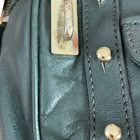 Rebecca Minkoff Green Leather Crossbody Bag With Gold Hardware - Picture 2 of 15